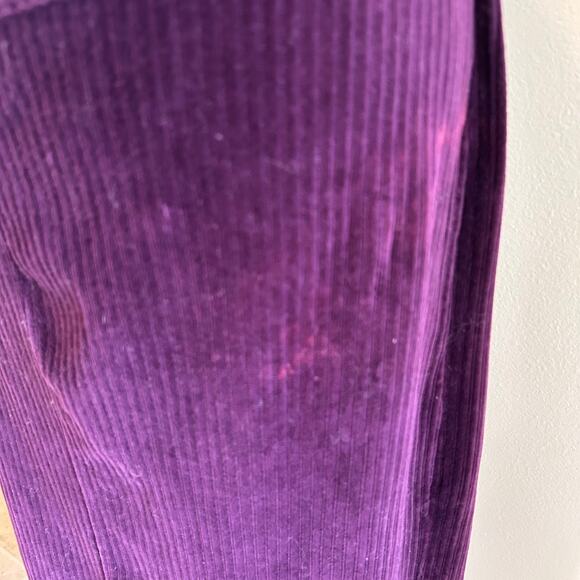 Free People Roxy Ribbed Midi Pencil Skirt Zip Front Purple SZXL - Picture 13 of 13